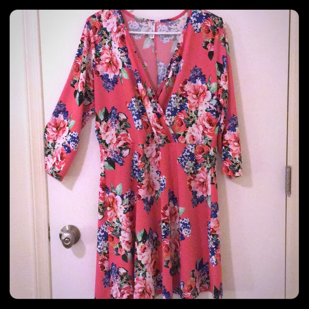 Auditions Pink Floral Tunic